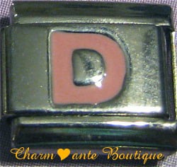 Lettre D rose 1