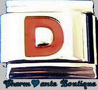 Lettre D rouge
