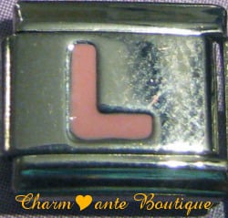 Lettre L rose 1