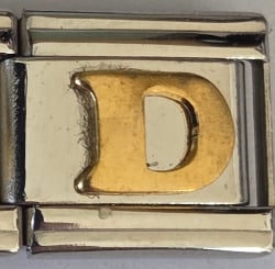 Lettre D doré