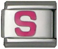 Lettre S rose 2