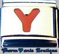 Lettre Y rouge